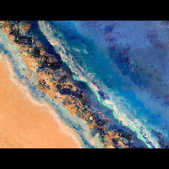 16 x 20 painting, mixed media, original art - Picture 6 of 9